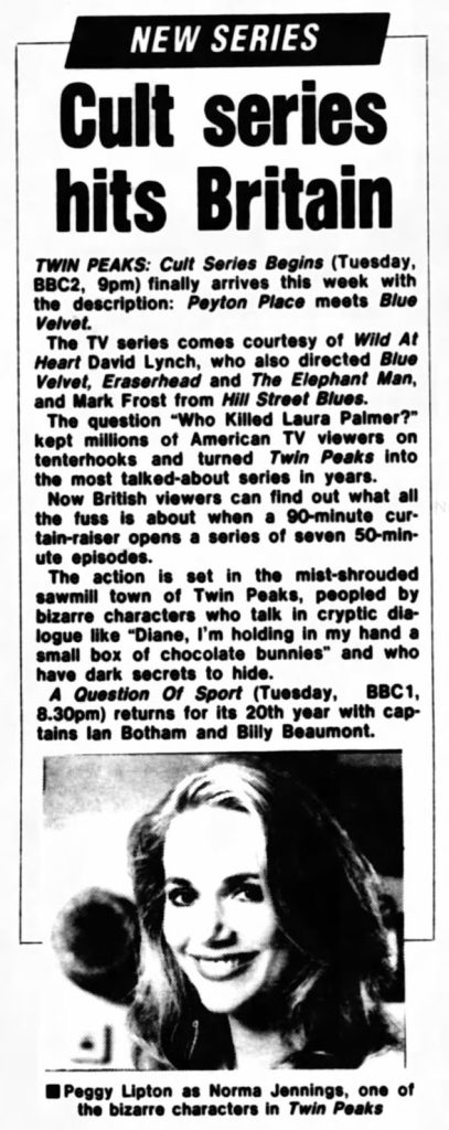 Article about Twin Peaks