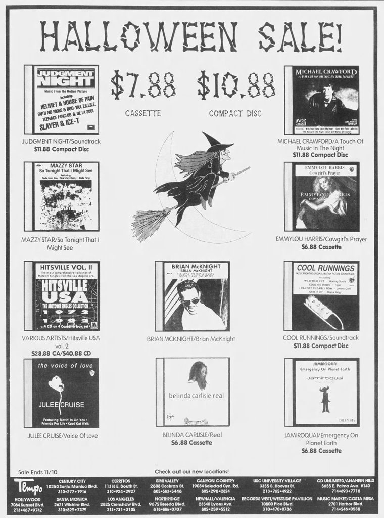 Advertisement for CDs