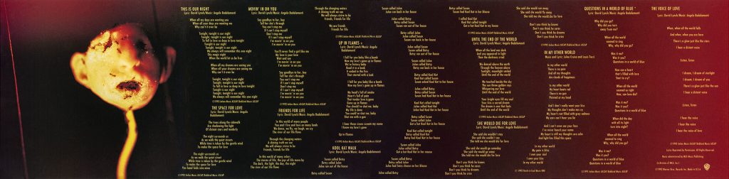 The Voice of Love Booklet