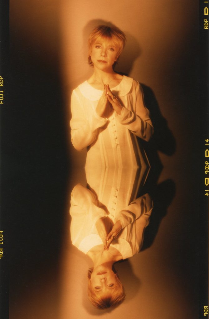Julee Cruise posing as an angel