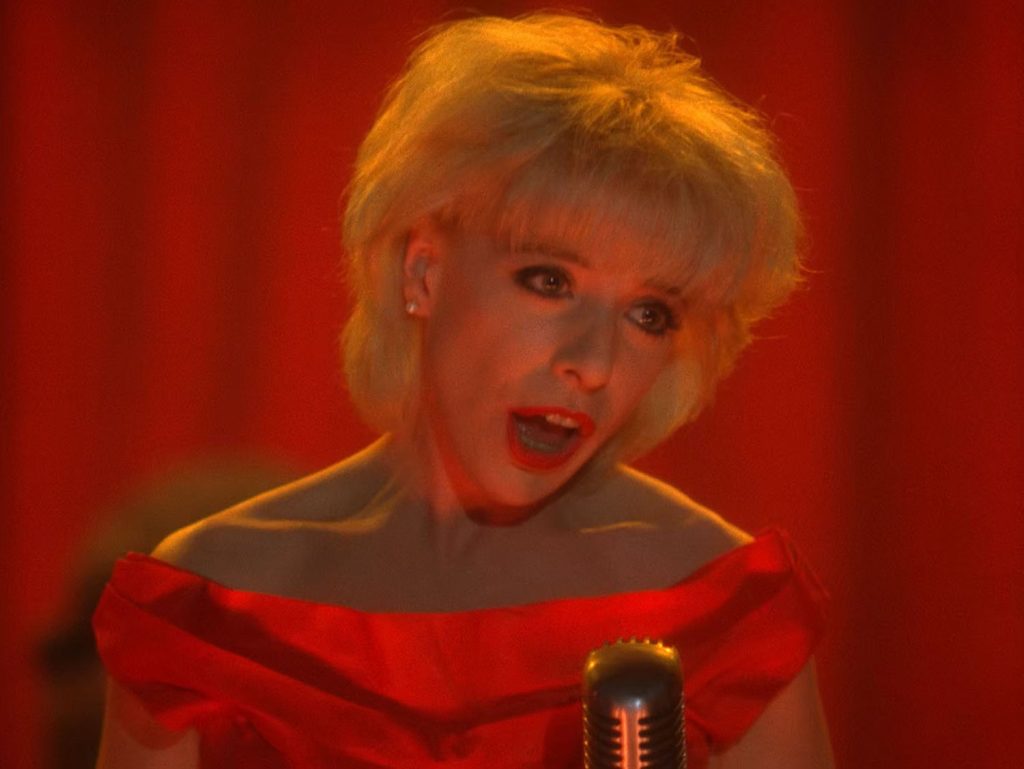Julee Cruise performing "Rockin' Back Inside My Heart"
