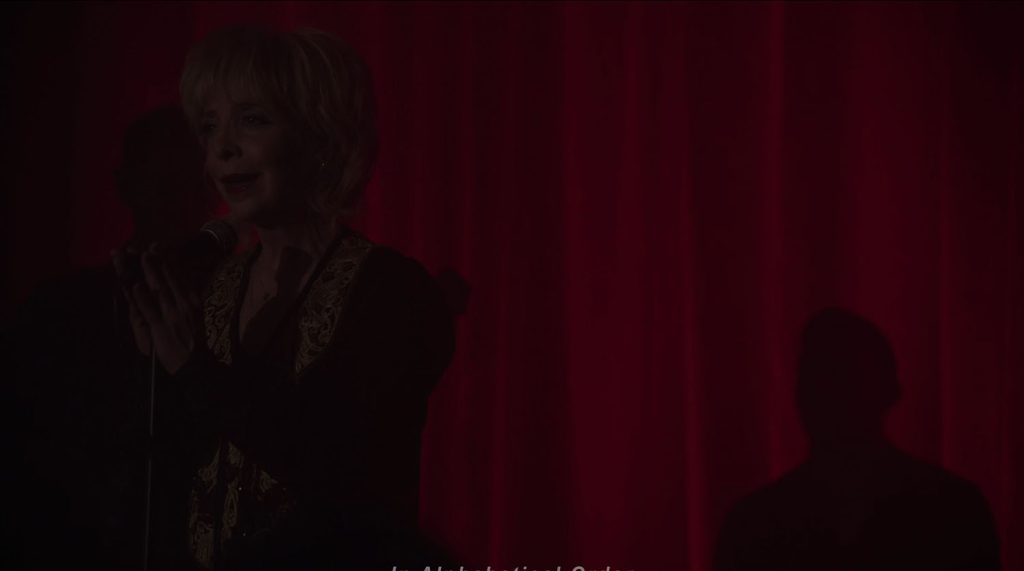 Julee Cruise performing in The Roadhouse