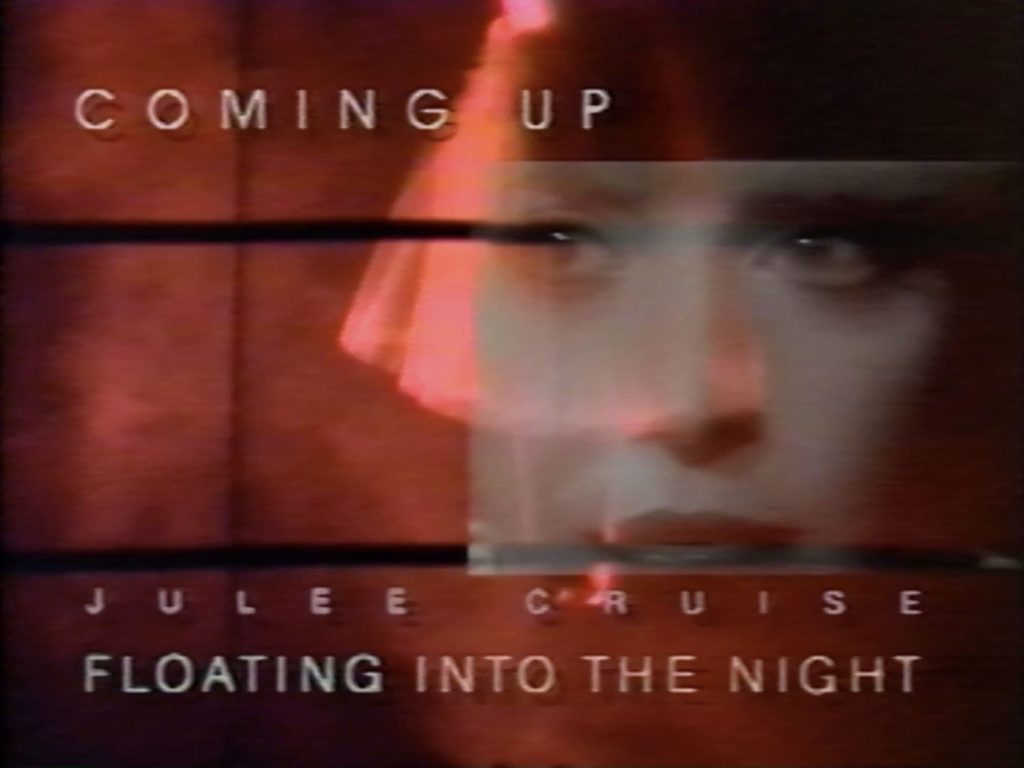 Julee Cruise floating into the night title card