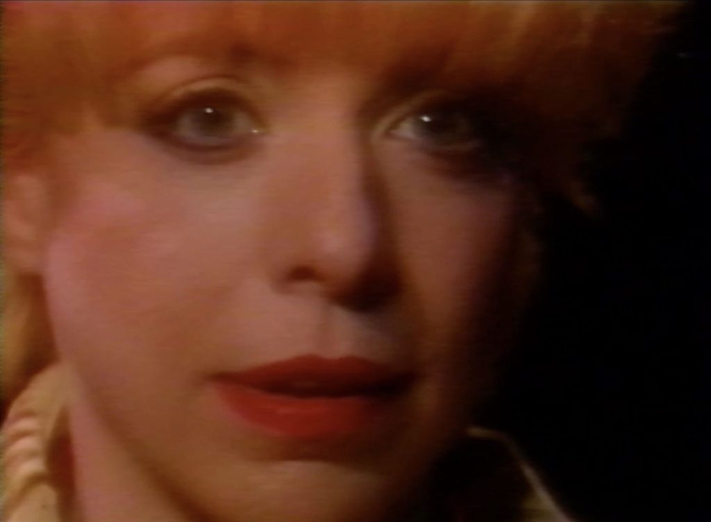 Close up of Julee Cruise's face