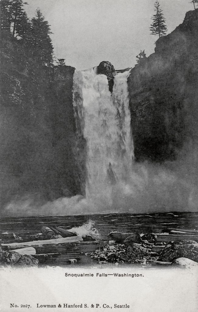 Front of Snoqualmie Falls postcard