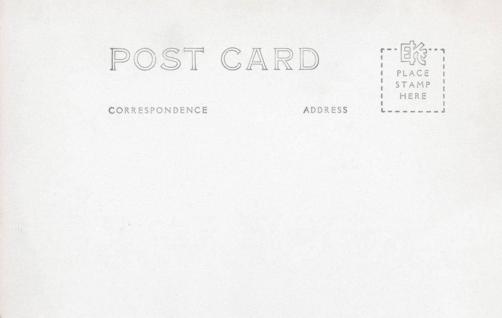 Back of postcard