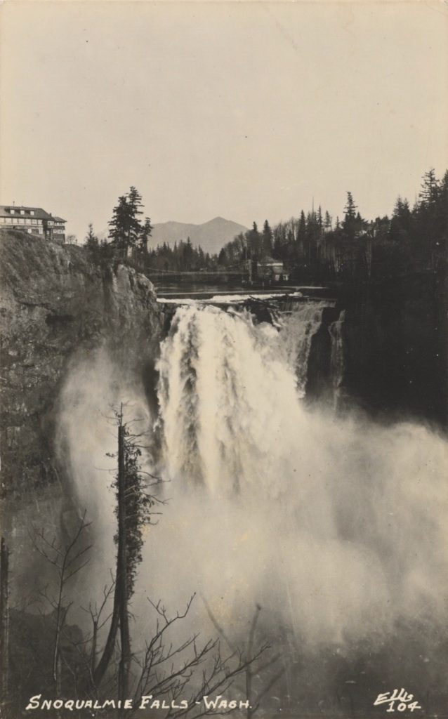 Snoqualmie Falls postcard by Ellis
