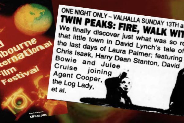 MIFF poster and clipping about Twin Peaks: Fire Walk With Me screening