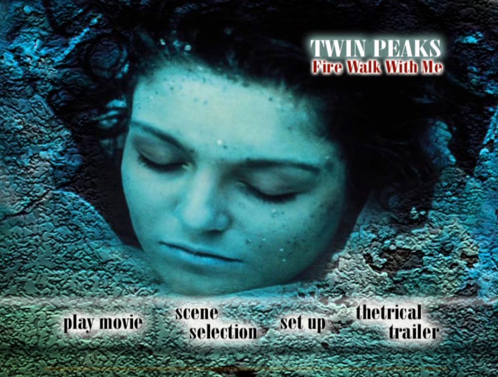 Menu from Korean DVD with Laura Palmer's face