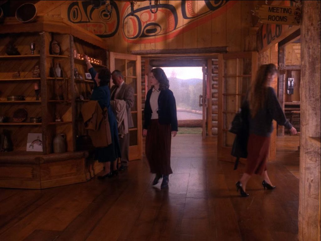 Donna Hayward enters the Great Northern Hotel