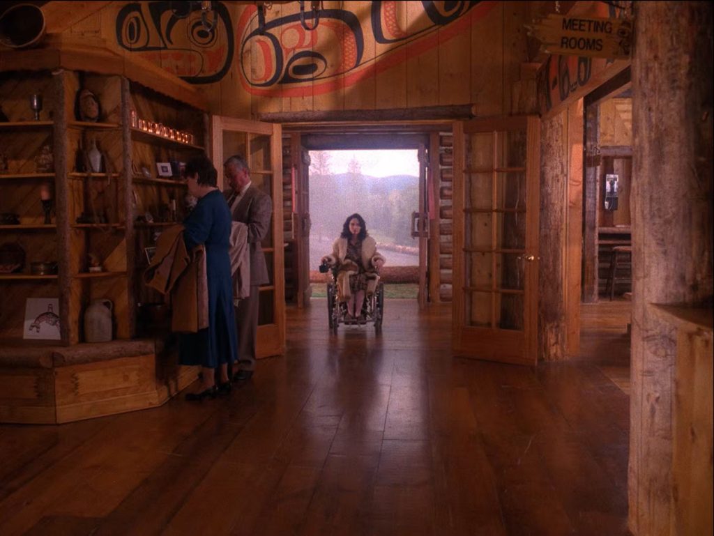 Eileen Hayward enters the Great Northern Hotel