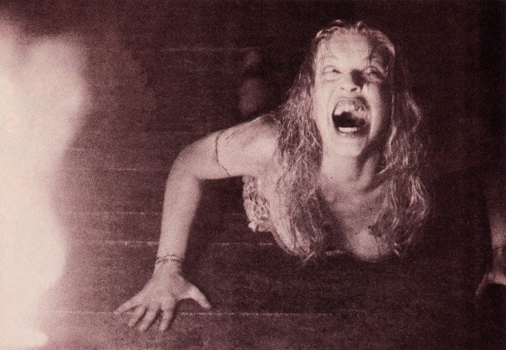 Laura Palmer screaming on the train car floor