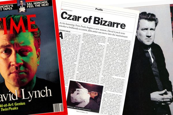 Cover of Time Magazine with David Lynch and other articles