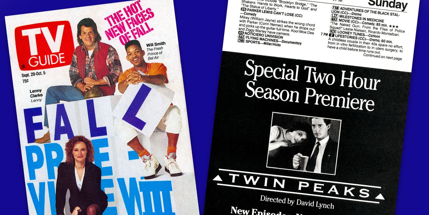 TV Guide cover and Twin Peaks Ad