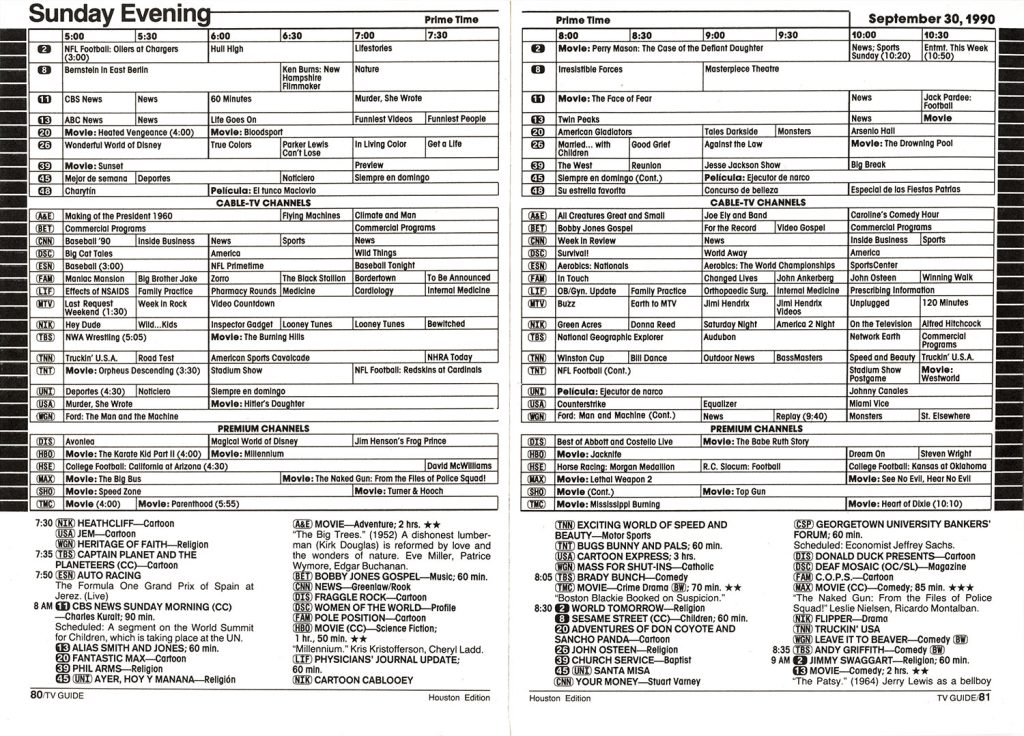 Television programming guide