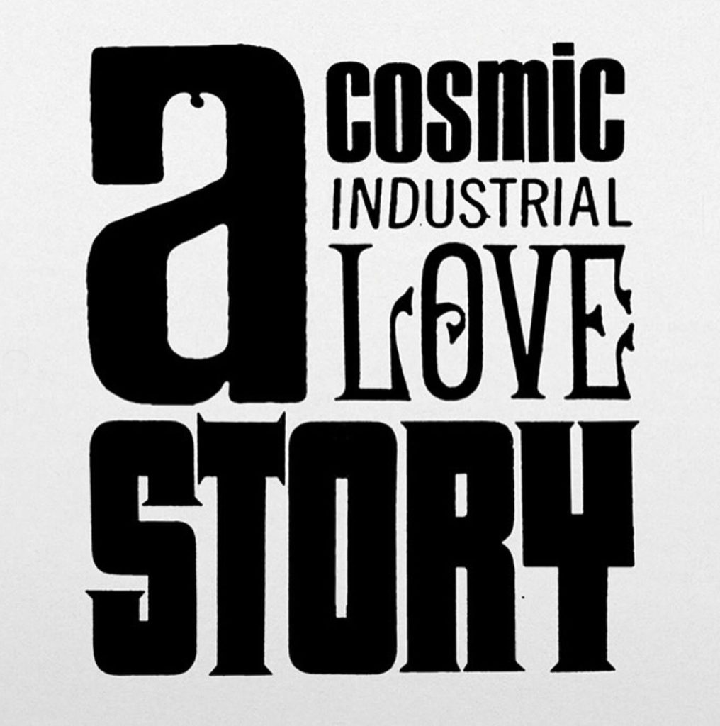 A cosmic industrial love story logo