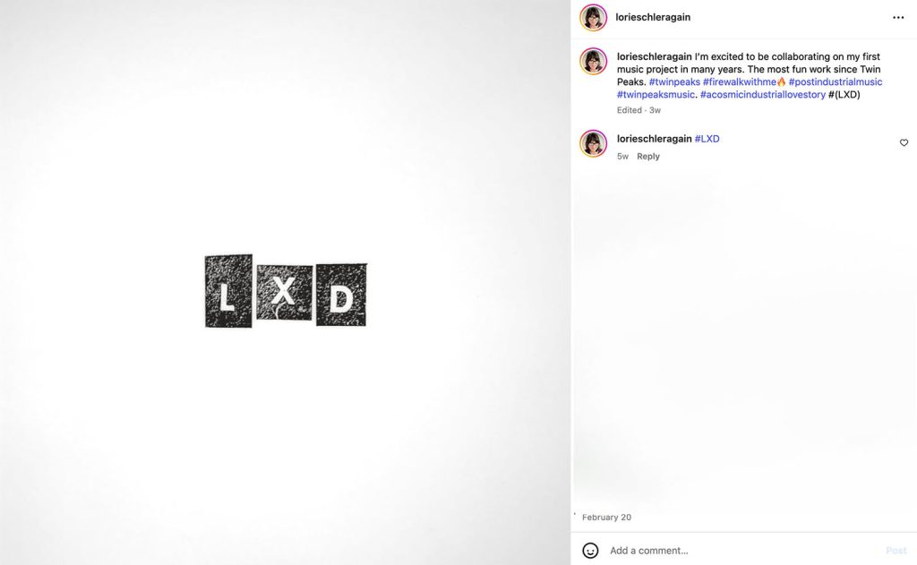 Instagram post about LXD