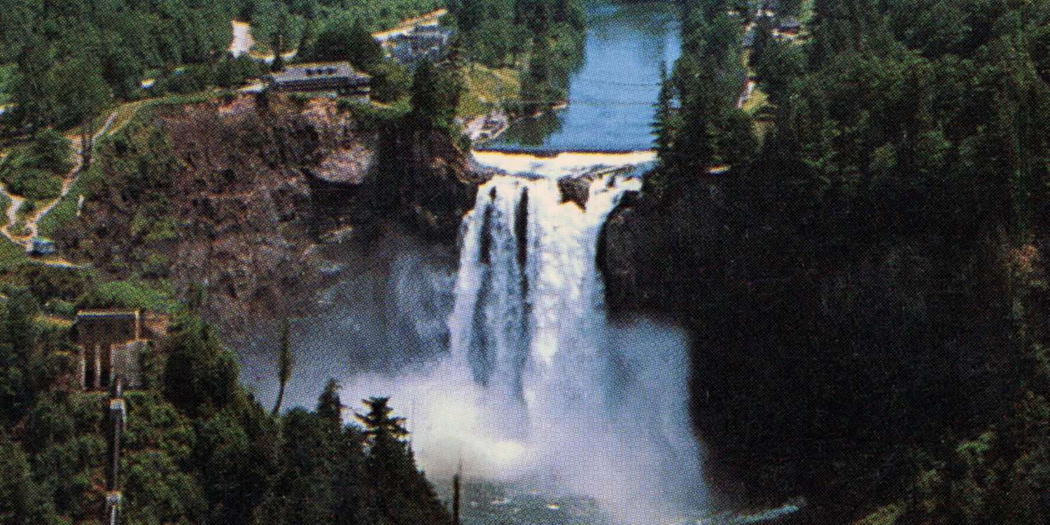 Aerial view of Snoqualmie Falls