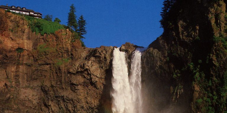 Snoqualmie Falls Postcard with a Photo by John Marshall – #10021