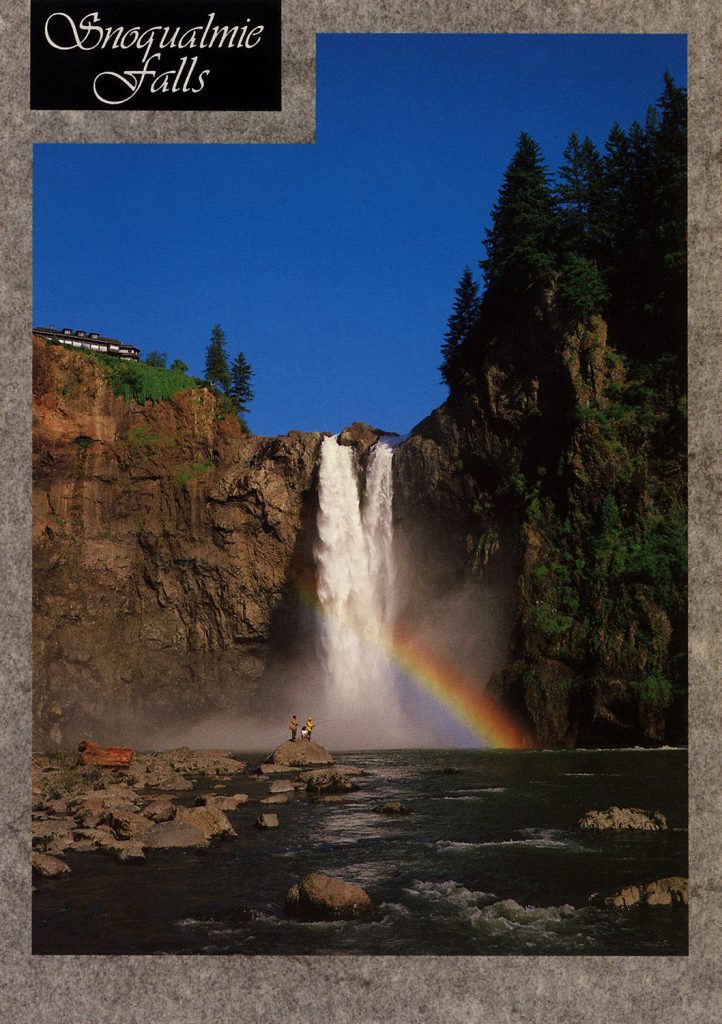 Postcard of Snoqualmie Falls