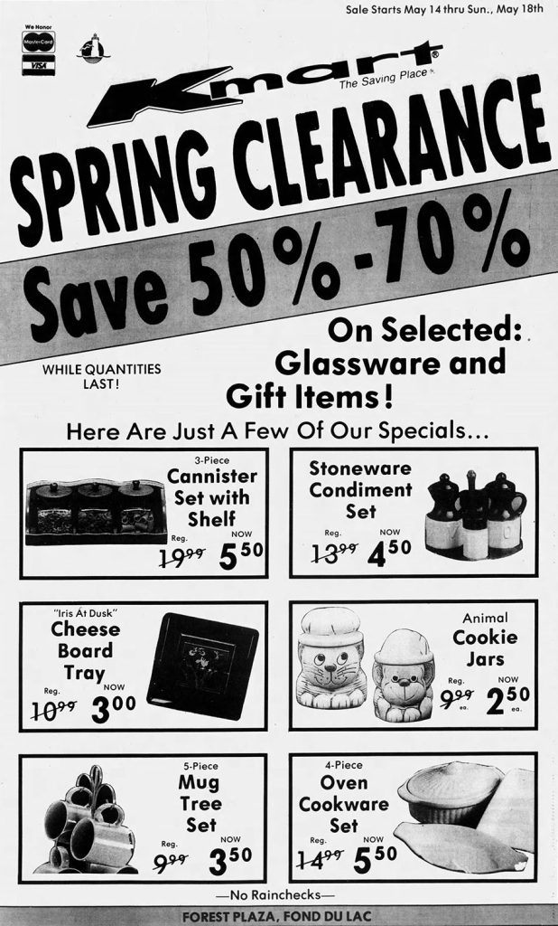 K-Mart Spring Clearance Ad