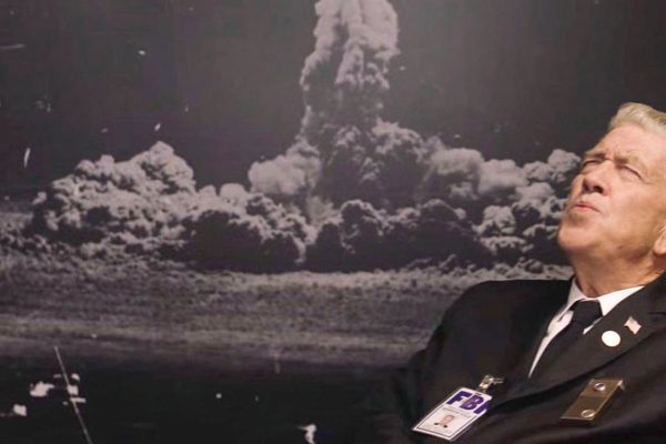 David Lynch as Gordon Cole at his desk