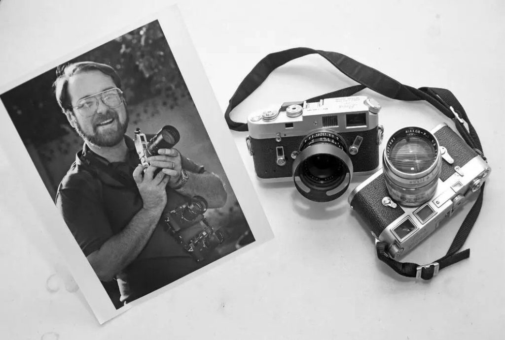 Dan Watson with his Leica Cameras