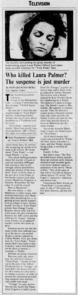 Article about Twin Peaks