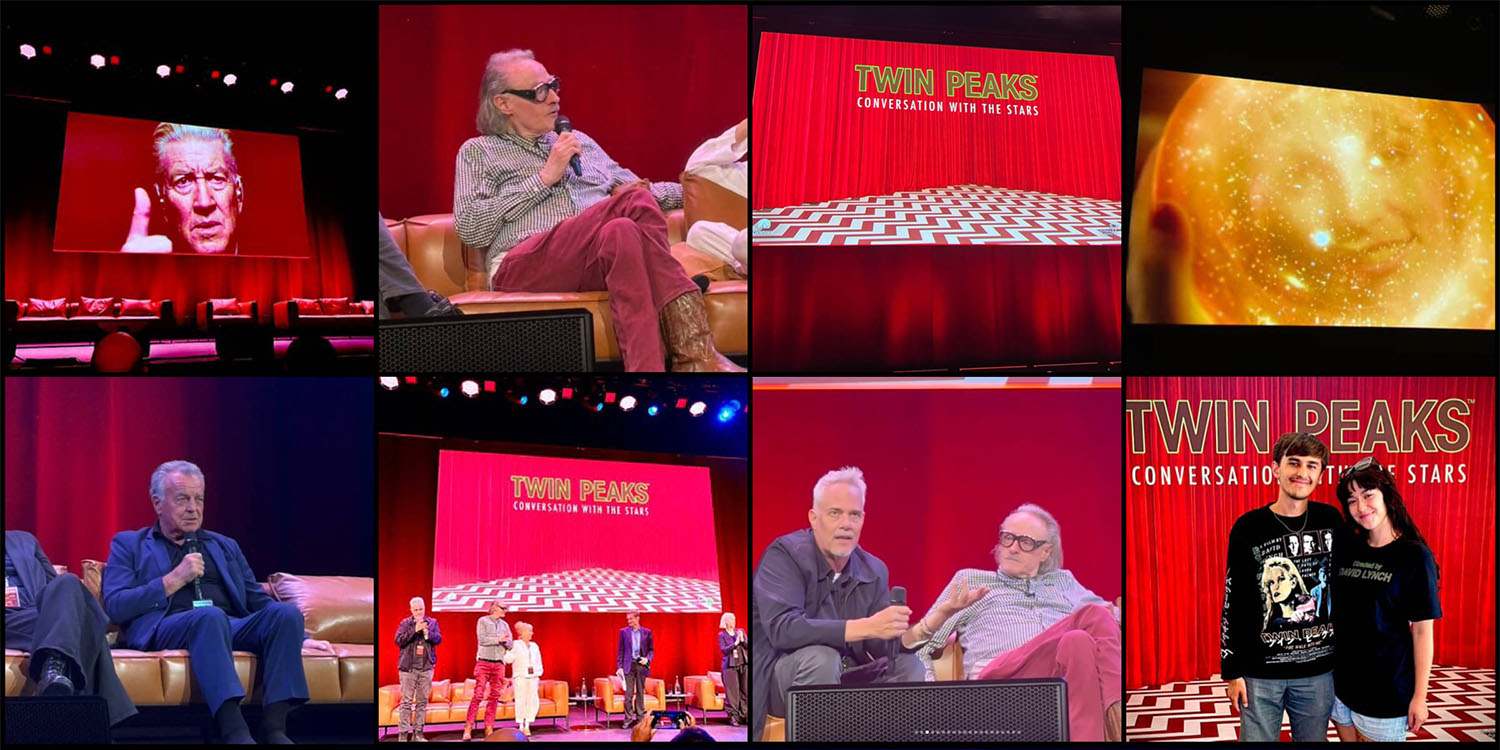Image collage from Twin Peaks Conversation with The Stars Event