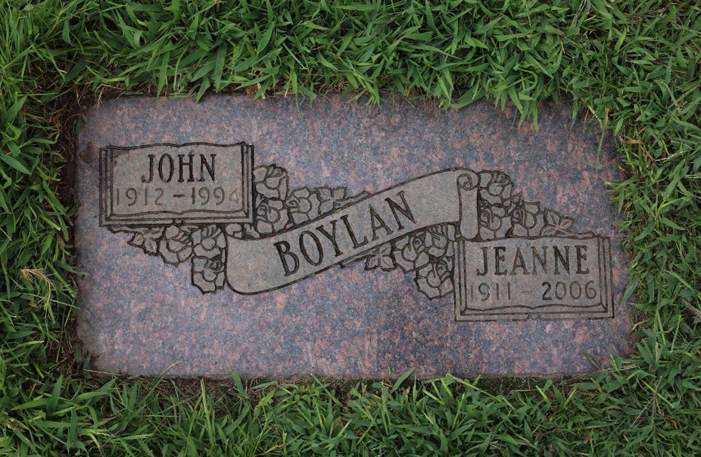Headstone of John Boylan