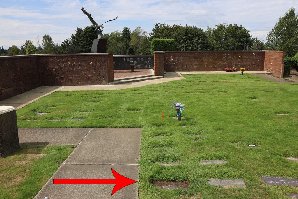 Location of John Boylan's grave