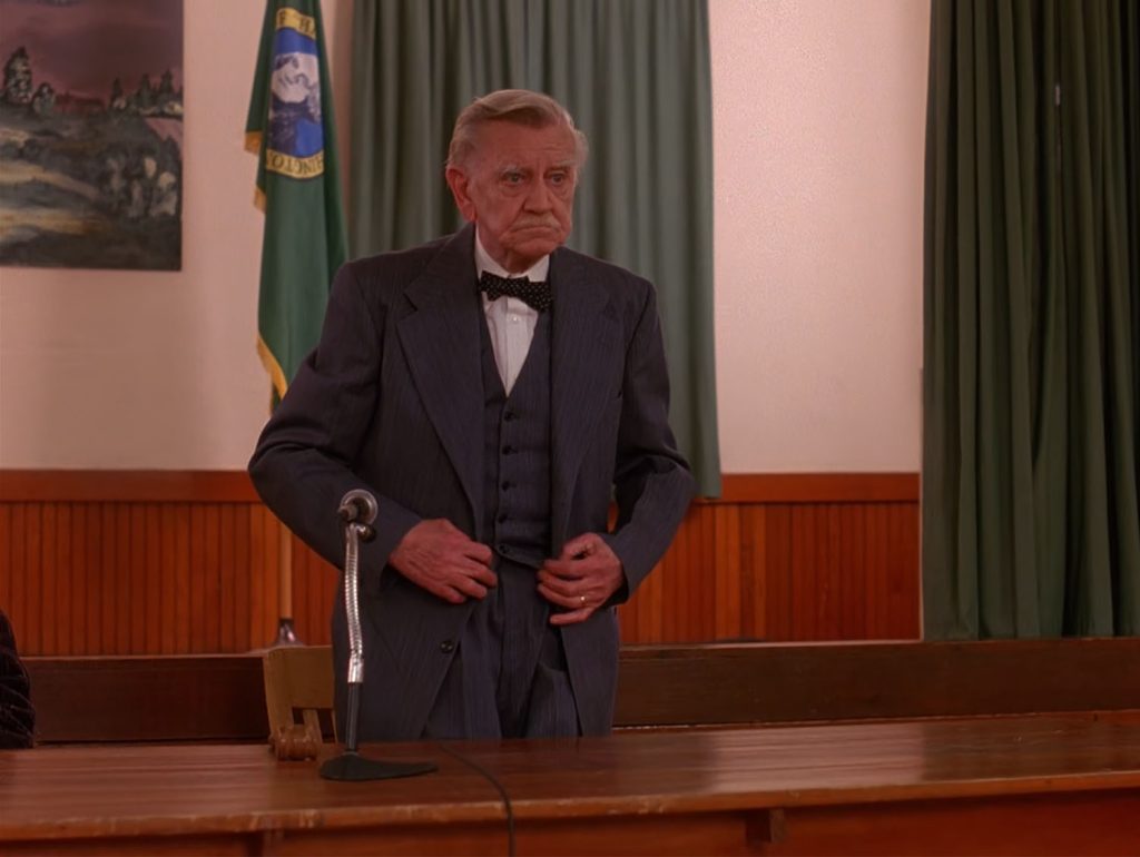 Mayor Milford at the Twin Peaks Town Hall