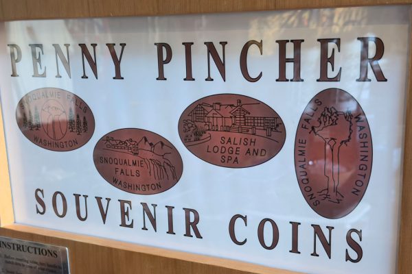 Penny Pincher Souvenir Coin in Snoqualmie, Washington