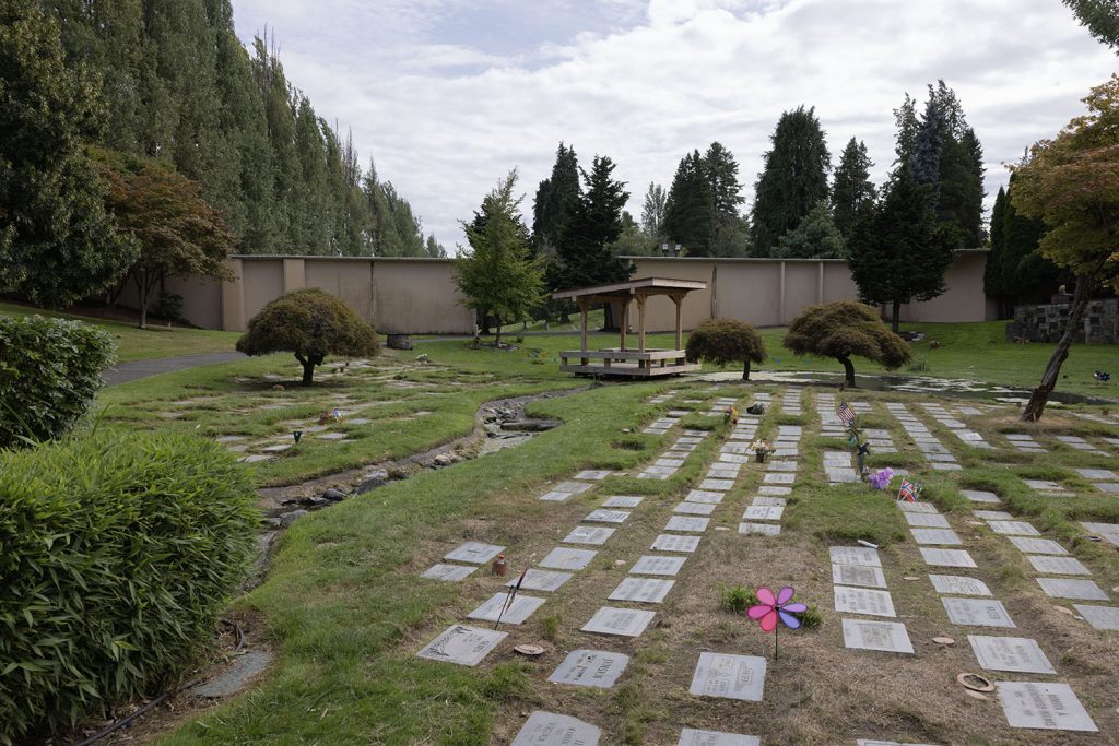 Gazebo in a graveyard
