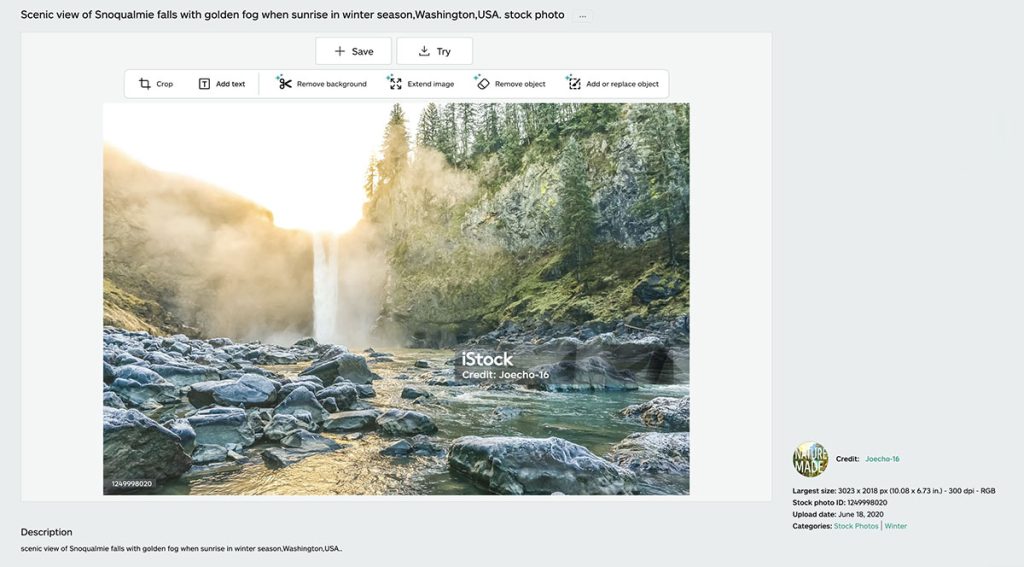 Snoqualmie Falls, Washington iStock photo