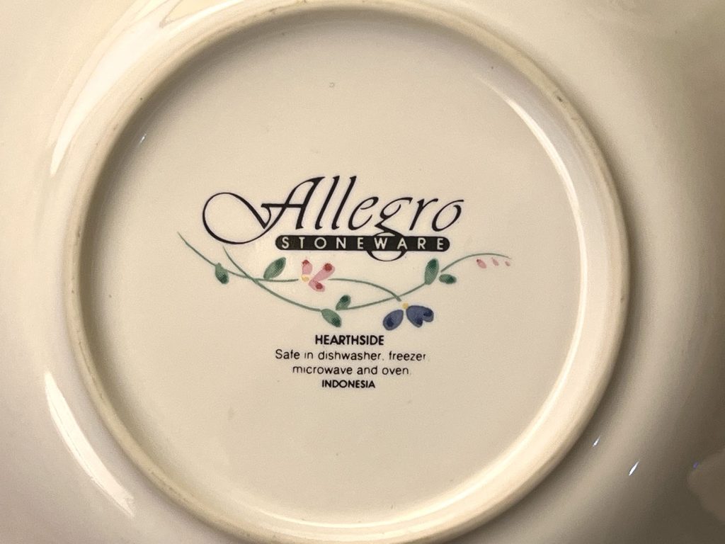Bottom label for Allegro 