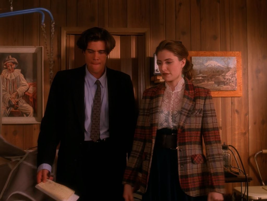 Bobby and Shelly in the Johnson house