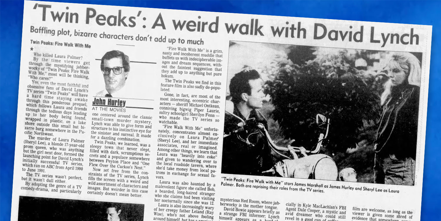 John Hurley's review of Twin Peaks: Fire Walk With Me