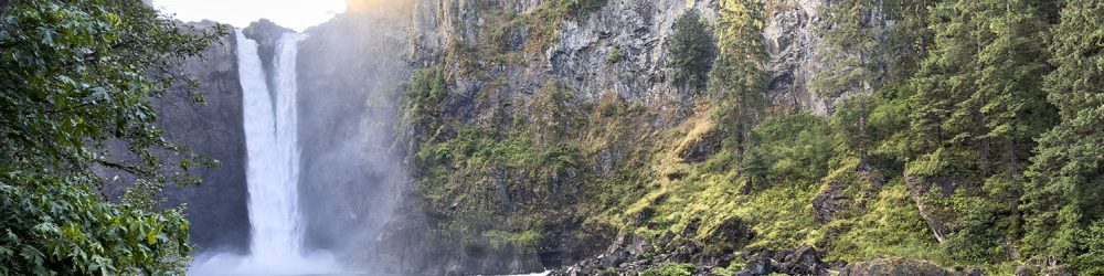 Snoqualmie Falls and Snoqualmie River from the Lower Observation Point