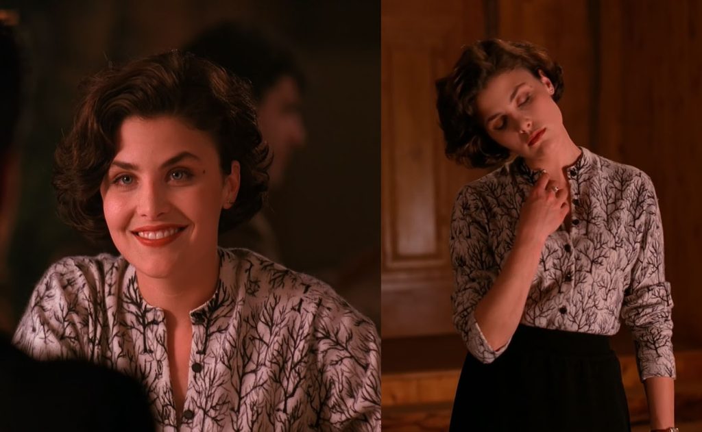Audrey Horne wearing Tree Sweater