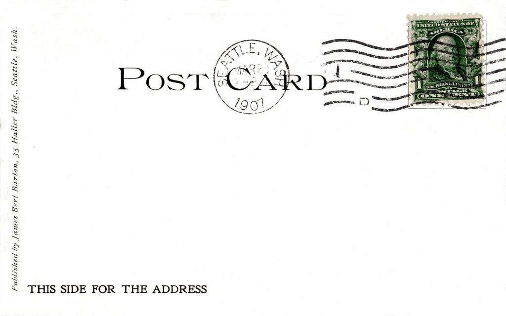 Back of Snoqualmie Falls postcard