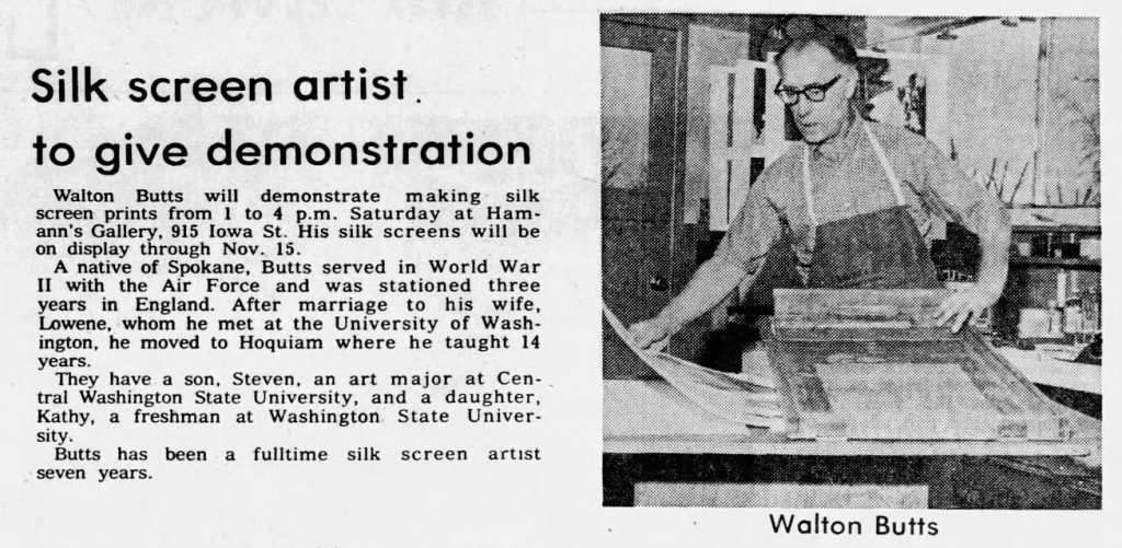 Article about Walton Butts