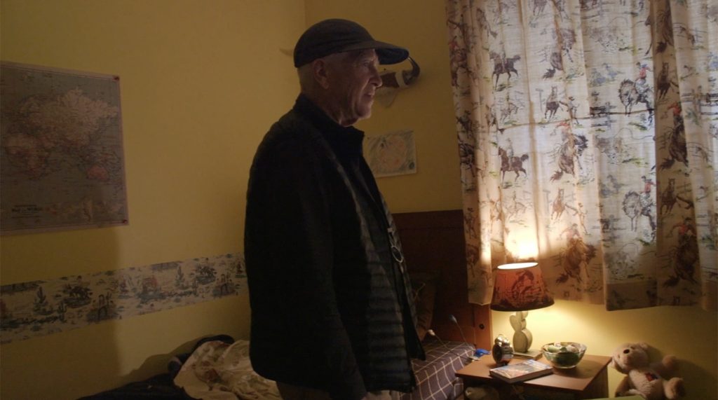David Lynch standing in Sonny Jim Jones' bedroom