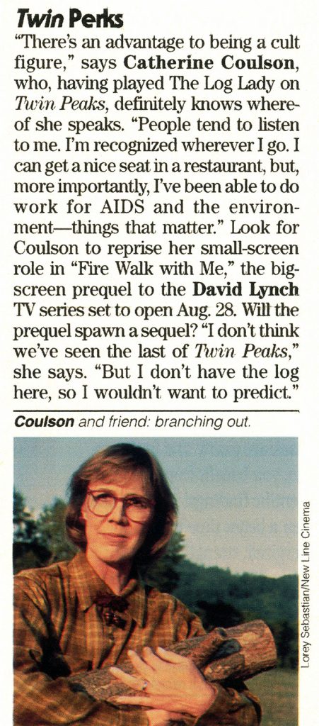 Interview with Catherine Coulson