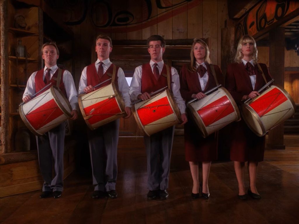 Drummers in the Great Northern Hotel Lobby