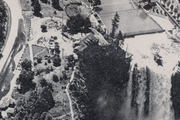 Postcard of Snoqualmie Falls, Washington