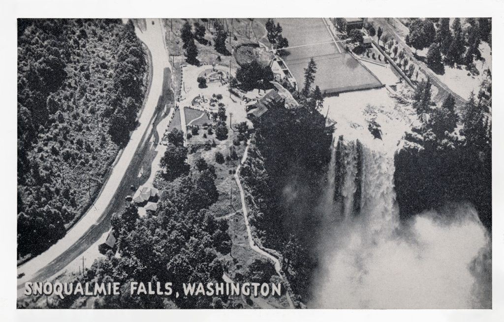 Postcard of Snoqualmie Falls, Washington 