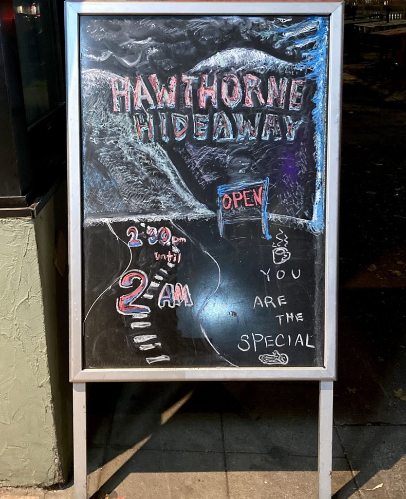 A-Frame chalkboard sign