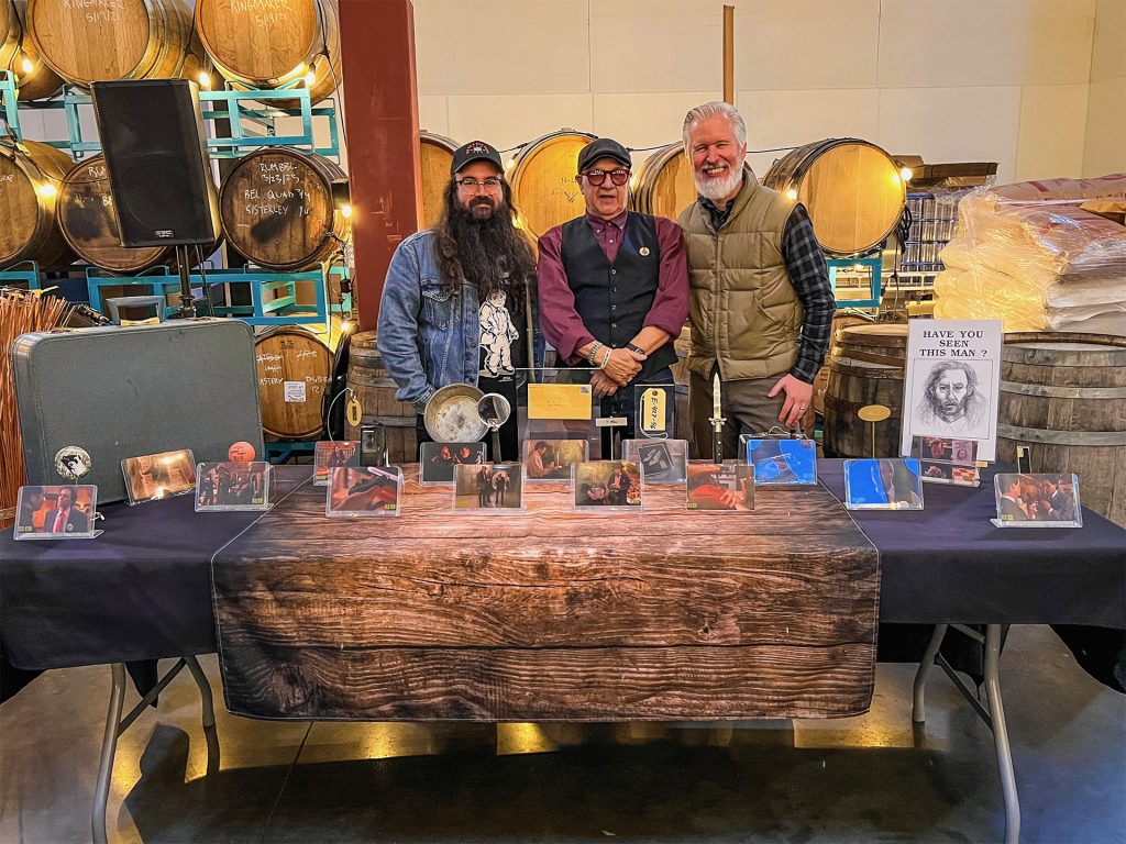 Vinnie Guidera, Jeff Moore and Steven Miller at No Boat Brewing Co.