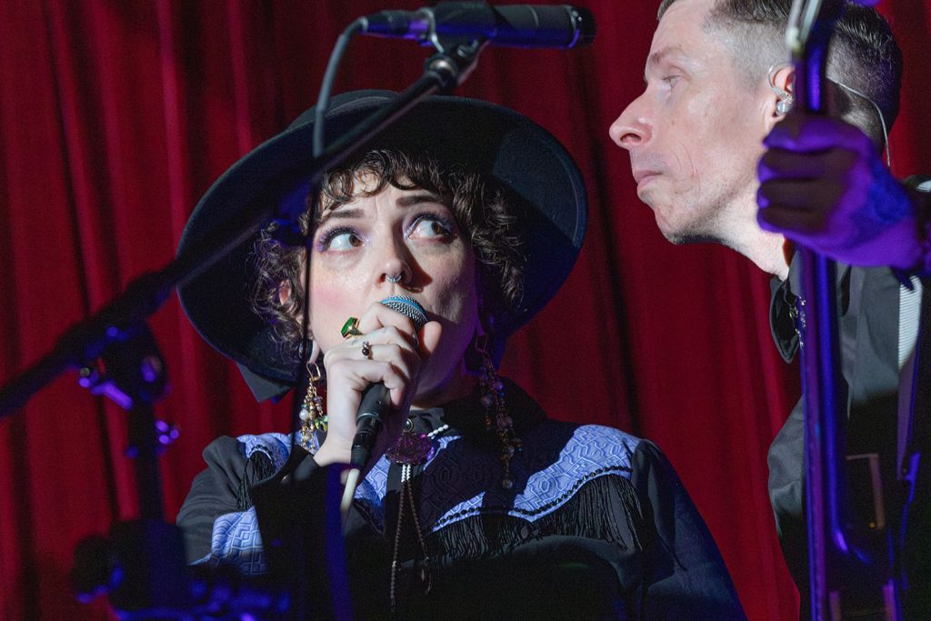 Lady K and Dusty Highway on stage at the North Bend Theatre